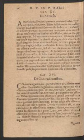 Cap. XV. De Adversis.