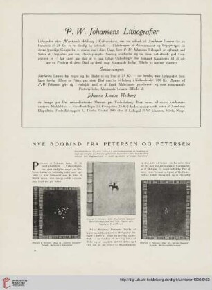 3.1926: Nye Bogbind fra Petersen og Petersen