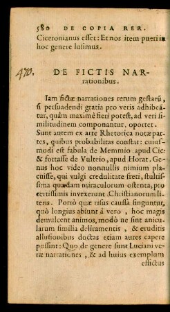 De Fictis Narrationibus.