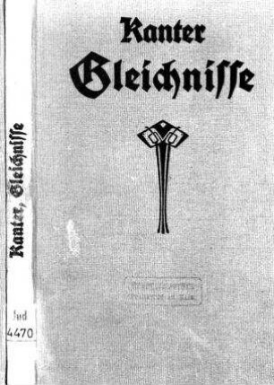 Gleichnisse für Reden über jüdische Angelegenheiten / von Felix Kanter