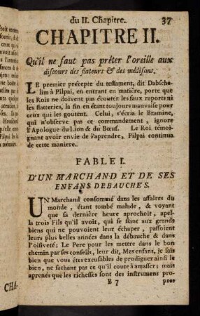 37-103, Chapitre II.
