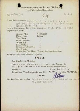 Steinhart, Heinrich