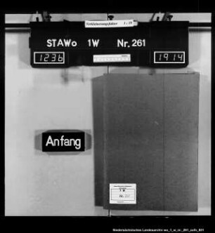 Situationsetats der Distriktkasse in Blankenburg