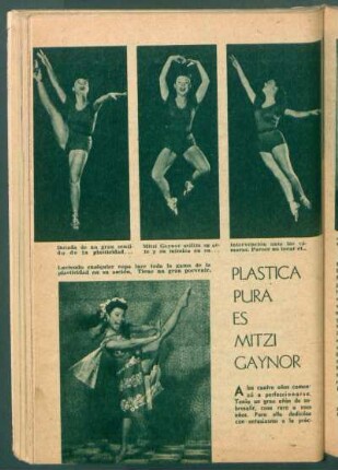 Plástica pura es Mitzi Gaynor