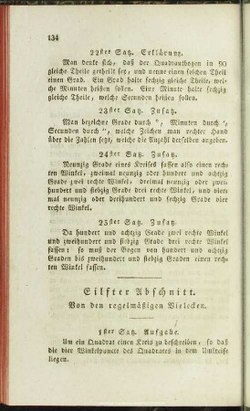 Eilfter Abschnitt. Von den regelmäßigen Vielecken