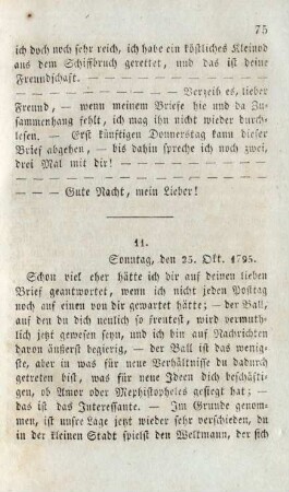 11. Sonntag, den 25. Okt. 1795.