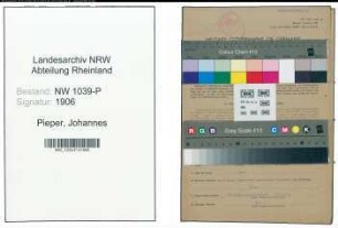 Entnazifizierung Johannes Pieper , geb. 07.08.1906 (Fahrlehrer)