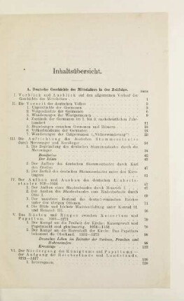 Inhaltsübersicht