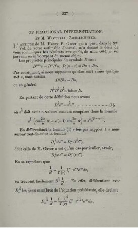 Of fractional differentiation.