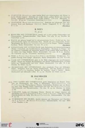 III. Hausmaler (Nr. 52-72)