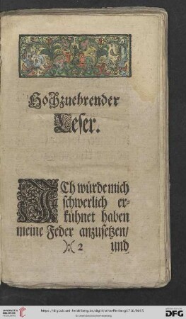 Hochzuehrender Leser