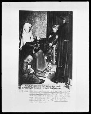 Sippenaltar aus Mindelheim — Maria Salomä und Zebedäus mit ihren Kindern