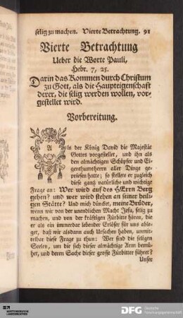 Vierte Betrachtung