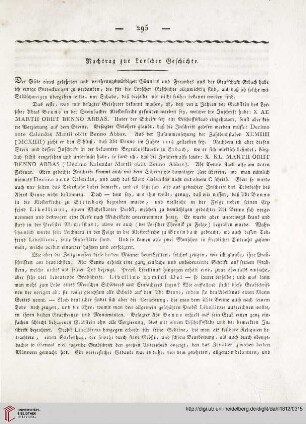 Nachtrag zur Lorscher Geschichte
