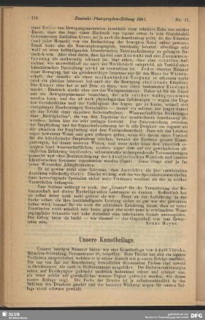 Unsere Kunstbeilage