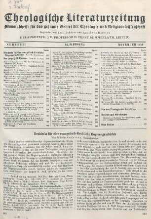 801-810 Desideria für eine evangelisch-kirchliche Dogmengeschichte