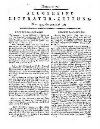 Schmalz, K. L.: Seltene Chirurgische und Medicinische Vorfälle. Leipzig: Jacobäer 1784