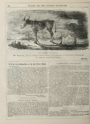 To Queen Victoria, This Engraving, from the Original Cabinet Picture in her possession, is Patriotically Dedicated by Her Majesty's most Faithful Subject, Punch