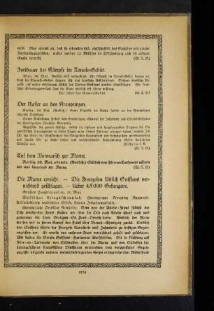 Der Kaiser an den Kronprinzen.