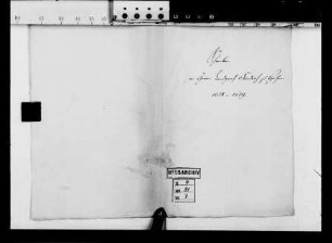 Korrespondenz des Landgrafen Friedrich I. v. Hessen-Homburg