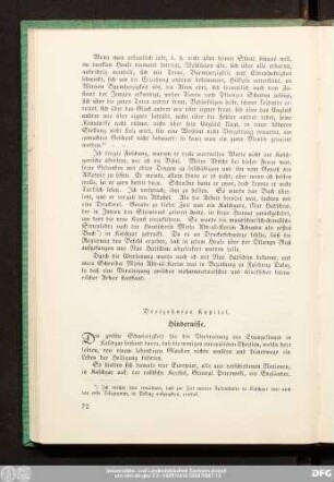 Dreizehntes Kapitel. Hindernisse.