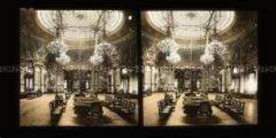 Blick in den Oberlichtsaal, Salle de Jeux, des Casinos, Mont Carlo