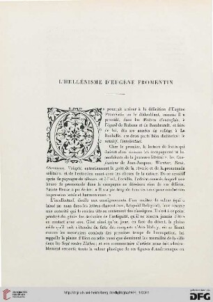 5. Pér. 9.1924: L' hellénisme d'Eugène Fromentin