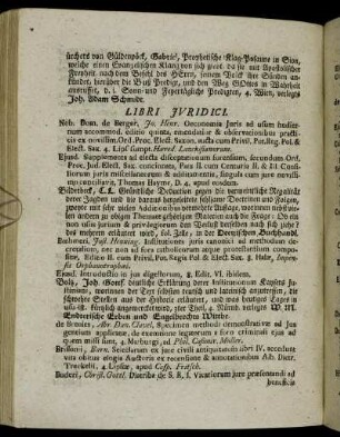 Libri Jvridici.