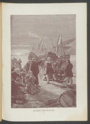 Columbus' first departure. - [Illustration]