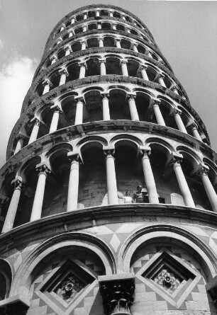 Pisa, Schiefer Turm, Herbst 1984