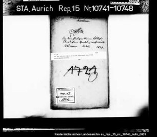 Die dem Armenkollegium in Aurich zustehende Verwertung beschlagnahmter Waren