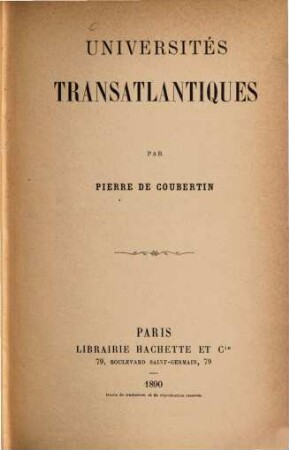 Universités transatlantiques