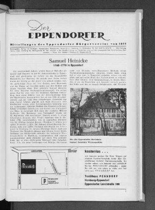 Samuel Heinicke 1768-1778 in Eppendorf