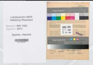 Entnazifizierung Heinrich Spanke, geb. 29.05.1919 (Angest.)