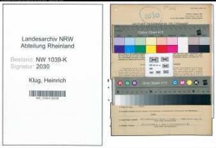 Entnazifizierung Heinrich Klug , geb. 04.07.1902 (Bauunternehmer)