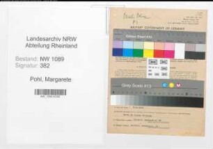 Entnazifizierung Margarete Pohl , geb. 16.04.1915 (Kaufmaennische Angestellte)