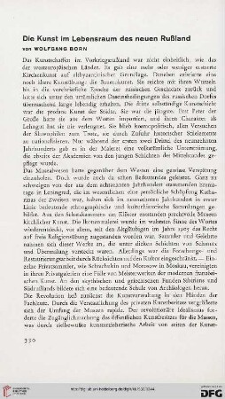 Die Kunst im Lebensraum des neuen Rußland