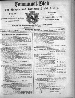 1872,43: No. 43, 27. Oktober 1872