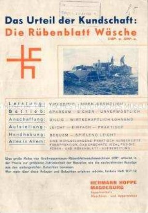 Das Urteil der Kundschaft: Die Rübenblatt Wäsche