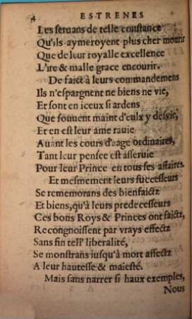 Les Estrenes Royalles A Tovs Nobles Et Vaillans Cheualiers, Escuyers, Seigneurs & Barons Chrestiens, & Catholiques François