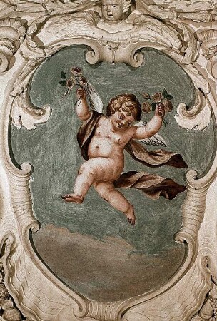 Putto mit Rosenzweigen