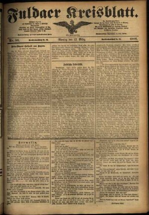 Ausgabe vom Montag, den 12. März 1906.