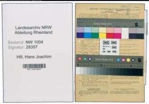 Entnazifizierung Hans Joachim Hill , geb. 04.02.1908 (Schiffahrtsspediteur)