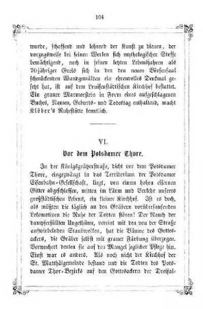 VI. Vor dem Potsdamer Thore