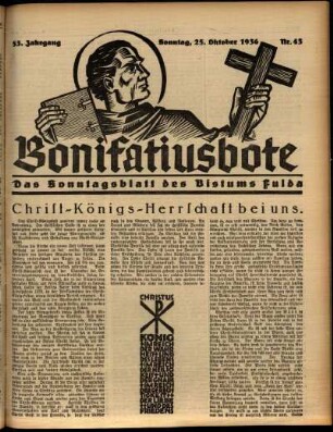 Ausgabe vom Sonntag, den 25. Oktober 1936.