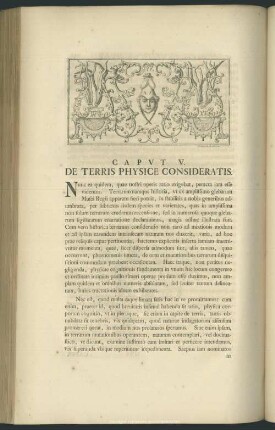 Caput V. De Terris Physice Consideratis