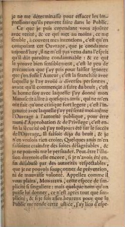 Lettre à Monsieur l'abbé Savalette, Conseiller au Grand Conseil : [relative à l'Amusement philosophique sur le langage des Bêtes]