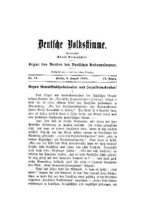 Gegen Grundstückspekulanten und Sozialdemokraten!