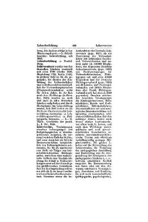 Lehrerfortbildung, [s.] Fortbildung.