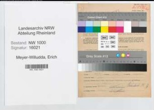 Entnazifizierung Erich Meyer-Willudda, geb. 30.03.1908 (Studienrat)